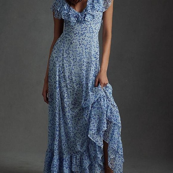 NWT Sachin & Babi Floral Blue Maxi Dress